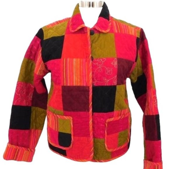 Vintage David Brooks Quilted Patchwork Jacket - Picture 1 of 9